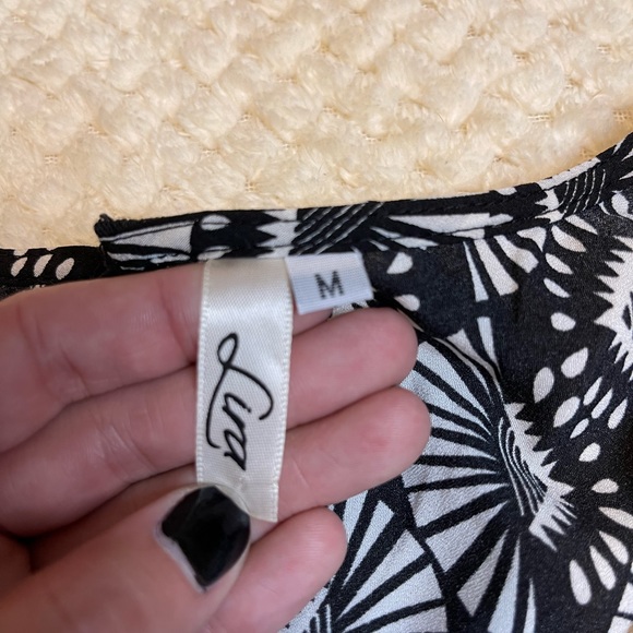 Black and white print dress - Picture 4 of 5